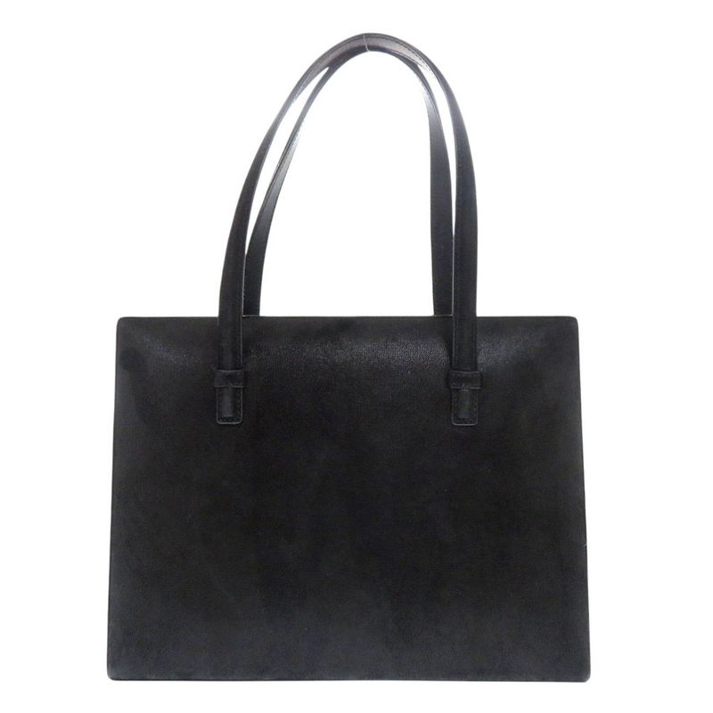 Loewe Vintage Anagram Suede/leather Black Handbag Black 1539 Loewe