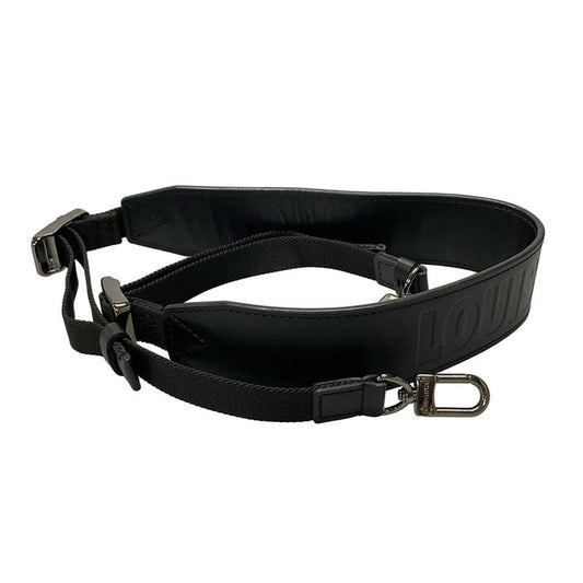 Louis Vuitton Shoulder Strap Black Leather