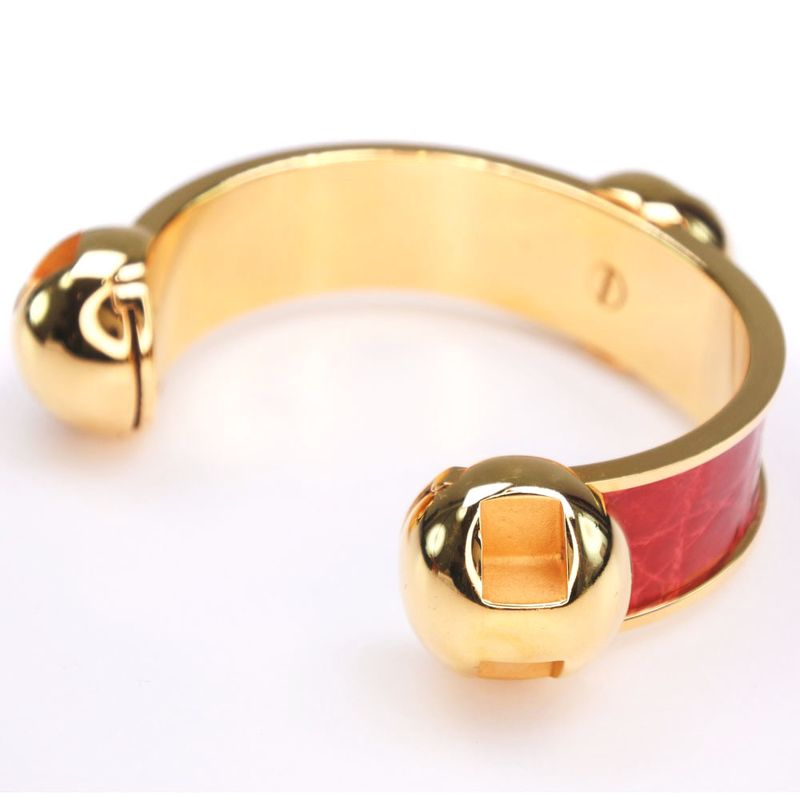 Hermes Gold Ladies 61.7g Bangle