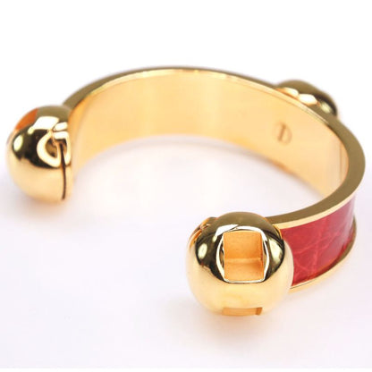 Hermes Gold Ladies 61.7g Bangle