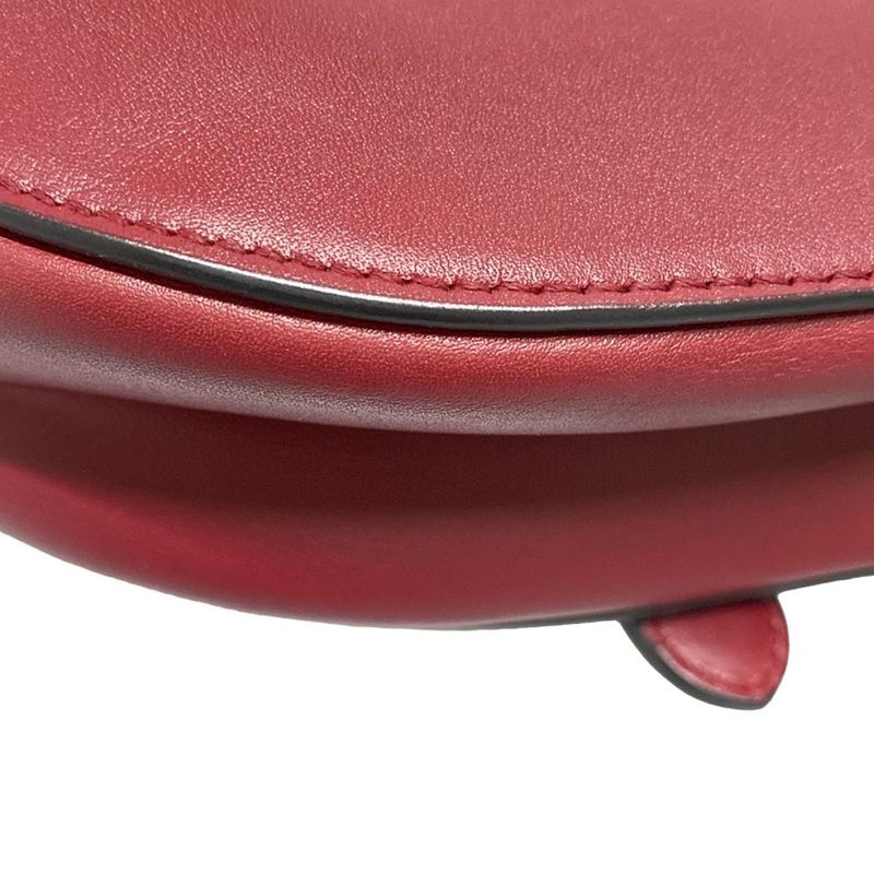 Dior/christian Dior Handbag Saddle Bag Red Leather