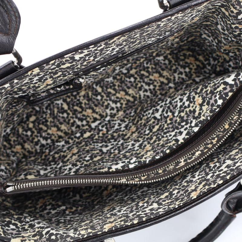 Celine Boogie Bag Black Denim Triomphe Handbag