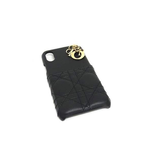 Christian Dior Lady Cannage Leather Iphone XS Phone Case