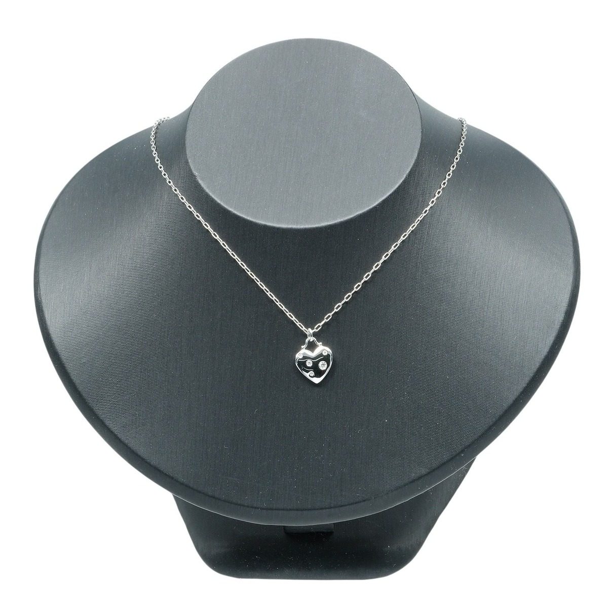 Tiffany & Co Sentimental Heart Gold Diamond Necklace — view 2