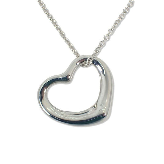 Tiffany 925 Open Heart Pendant Necklace