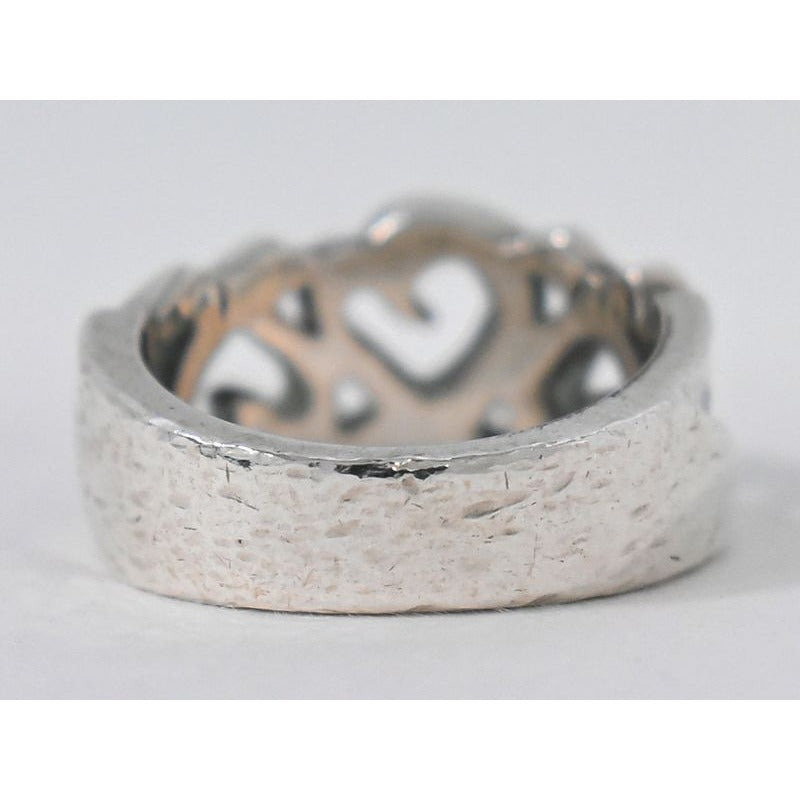 Tiffany & Co Triple Loving Heart 925 Ring Size 8 Silver — view 3