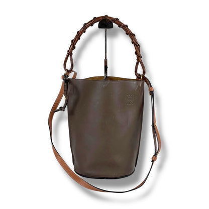 Loewe Gate Bucket Shoulder Bag Cocoa Brown