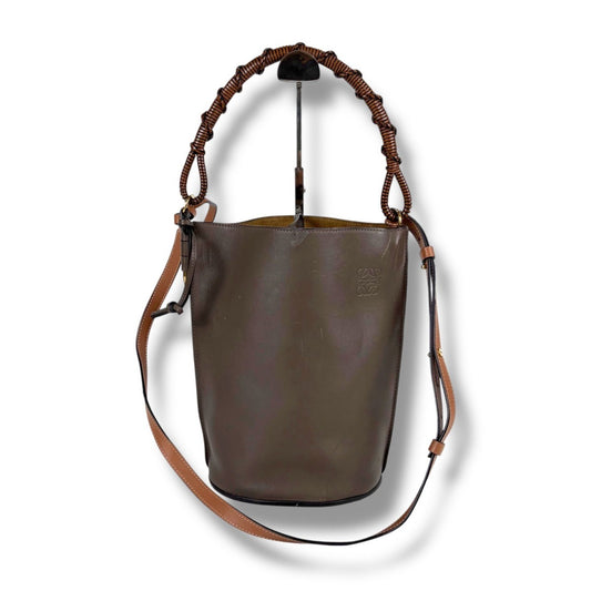 Loewe Gate Bucket Shoulder Bag Cocoa Brown