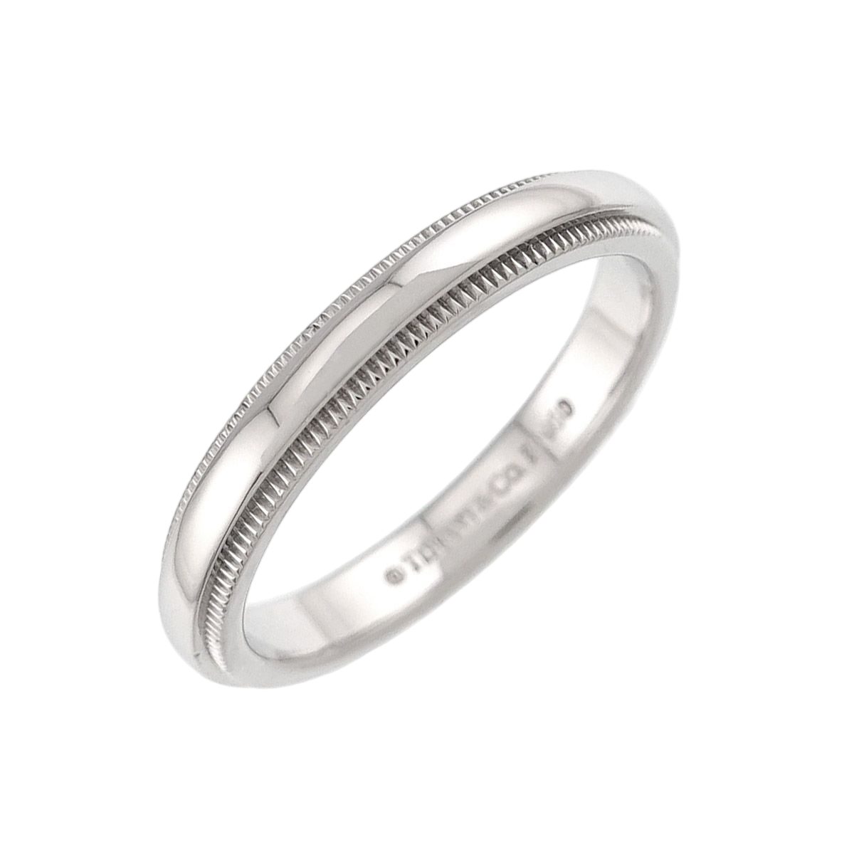 Tiffany & Co Milgray Ring Pt Platinum Together Milgrain