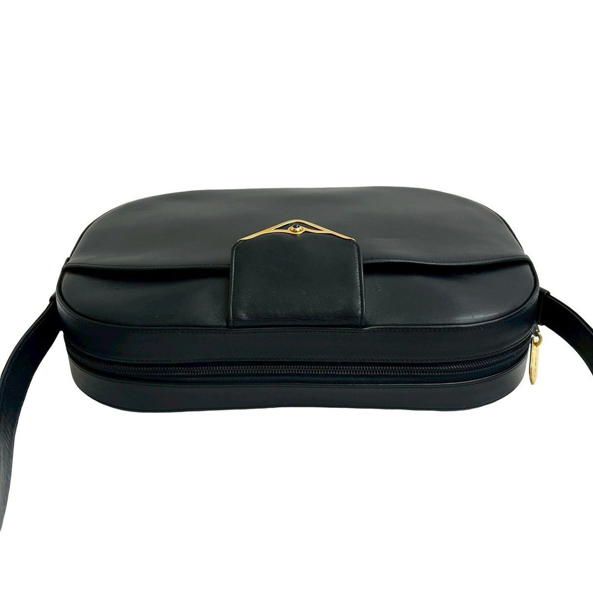 Cartier Vintage Sapphire Line Calf Leather Mini Shoulder Bag — view 4
