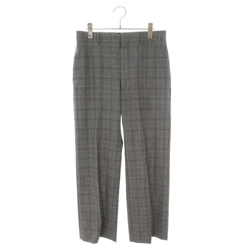 Celine Glen Check Trousers Long Pants 46 Gray Tone