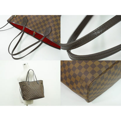 Louis Vuitton LV Neverfull MM Damier Ebene Tote Shoulder Bag Brown — view 6