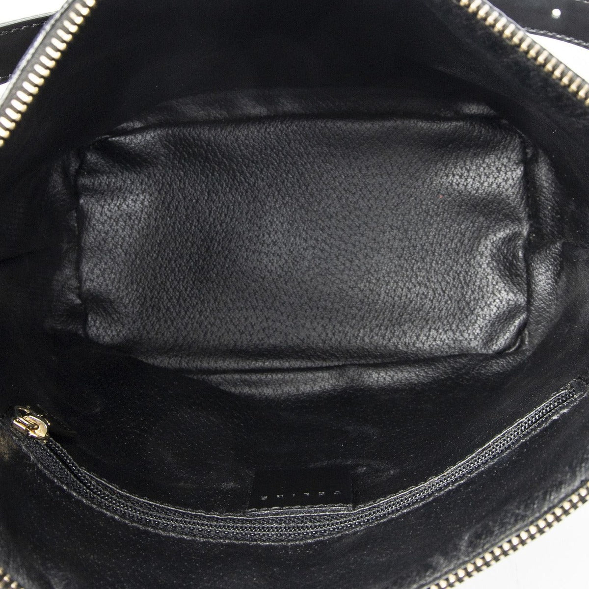 Celine Zip Shoulder Hobo Black Brown Macadam Canvas — view 9