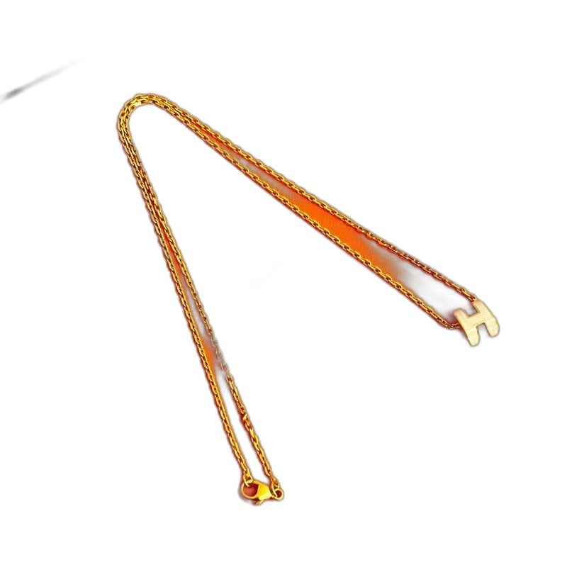 Hermes Box Mini Pop Necklace Pendant Choker Rose