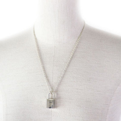 Hermes Ag925 Cadenas Chain Necklace/pendant Silver With Box And Case Weight