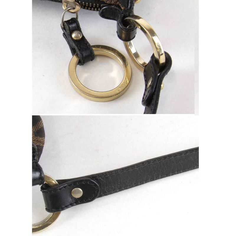 Fendi Zucca 8br354 Shoulder Bag Canvas Brown