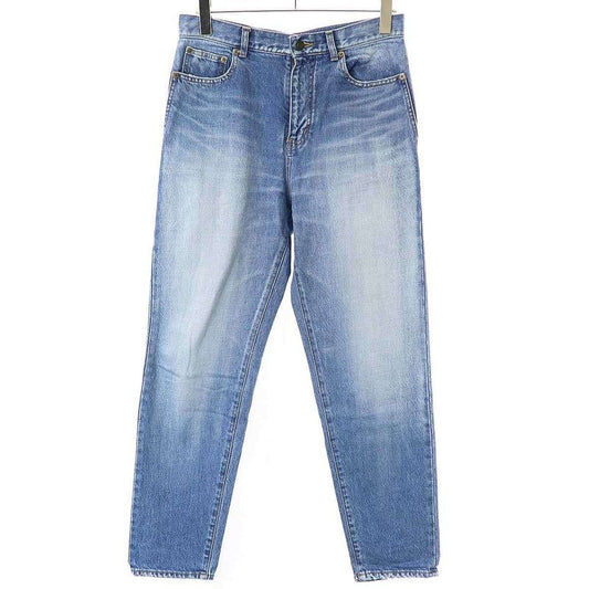 Saint Laurent Paris Washed Denim Pants Indigo Blue 28