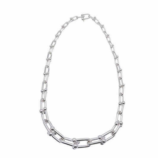 Tiffany & Co Hardware Graduated Link Necklace 1068 g Silver 925 Accessory
