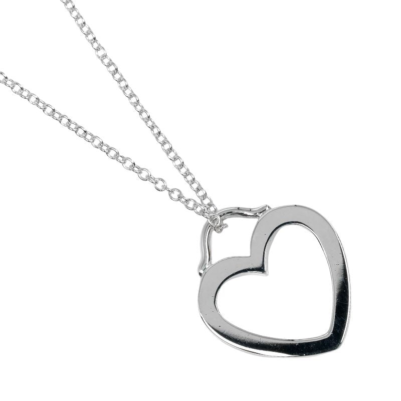Tiffany & Co Sentimental Heart 925 Silver Ladies 2.4g Necklace