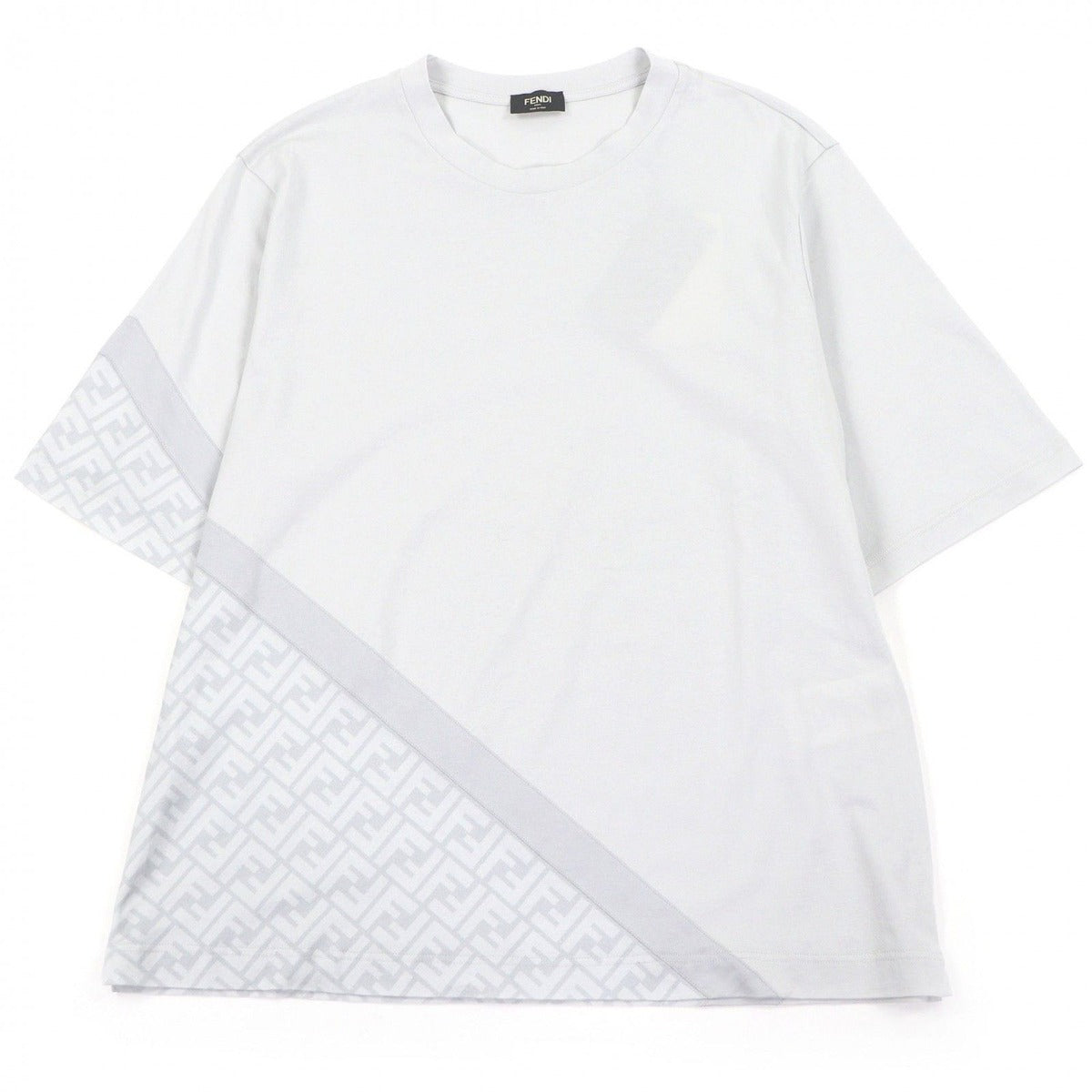 Fendi Cotton Zucca FF Logo Short Sleeve Shirt