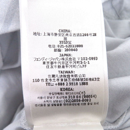 Fendi Cotton Zucca FF Logo Short Sleeve Shirt — view 8