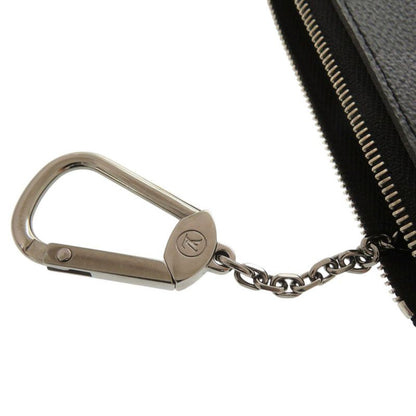 Louis Vuitton Pochette Cles Damier Graphite N60155 Black Coin Case LV 1091