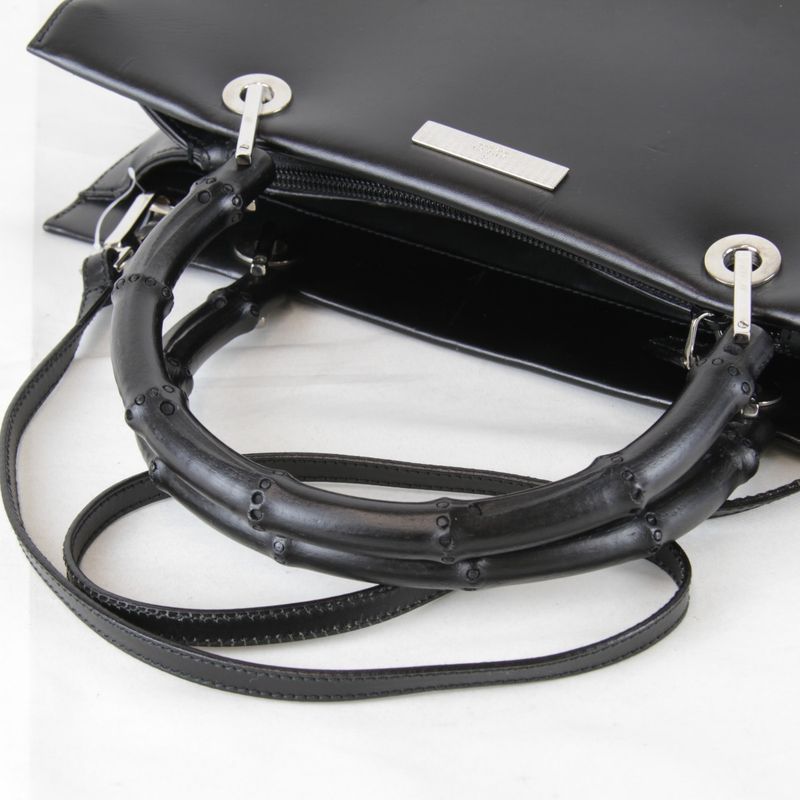 Gucci 002-1016 200047 Shoulder Bag 2way Bamboo Handbag Leather Women