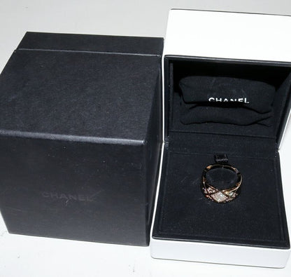 Chanel 18K Beige Gold Ring With 53 Diamonds (approx 044ct) Coco Crush Collection