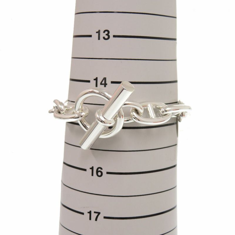 Hermes Chaine D'ancre GM 11 Frames Silver 925 Bracelet 0506 Hermes