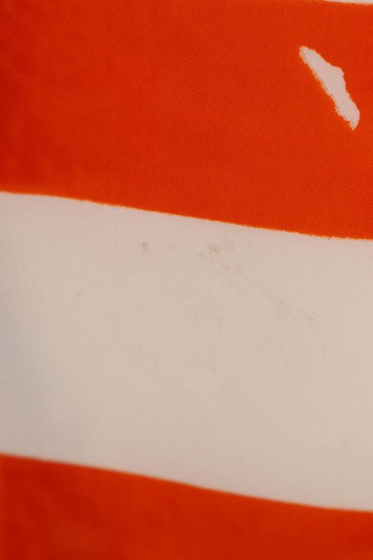 Prada 18AW Ucs318 Open Collar Striped Short Sleeve Shirt Men's XL