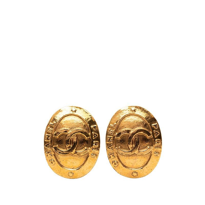 Chanel Oval Gold Plated