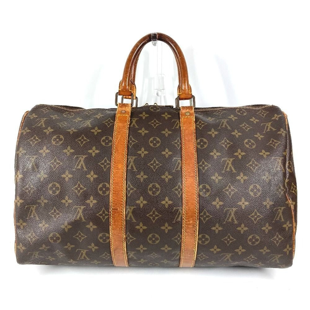 Louis Vuitton Boston Bag Keepall 45 Monogram Canvas Brown