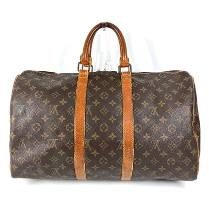 Louis Vuitton Boston Bag Keepall 45 Monogram Canvas Brown