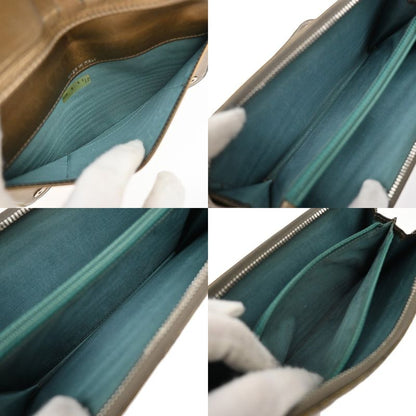 Chanel Matelasse Long Wallet Round Zipper Paris New York Bronze 04kb038