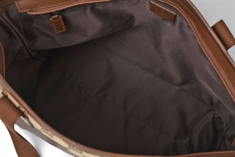 Gucci Tote Shopping Bag A4 Gucci GG Canvas GG Beige Brown 34339