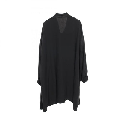 Balenciaga Dress Chiffon Bowtie Black Silk — view 2