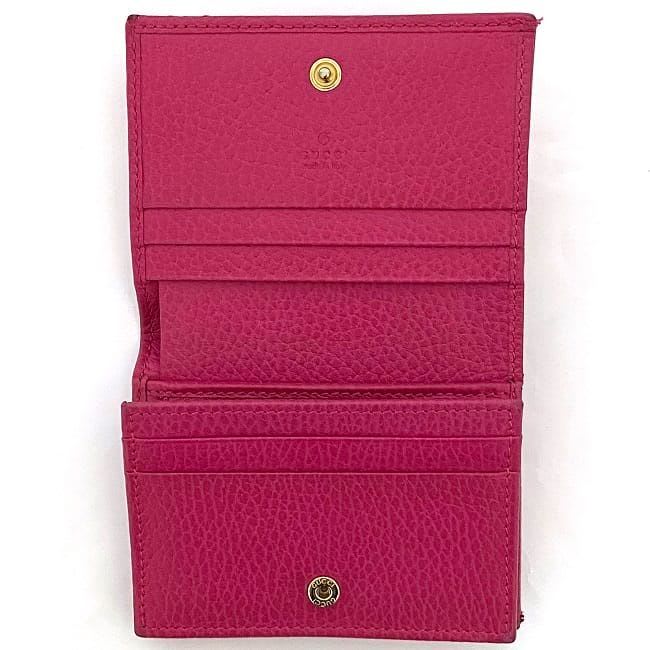 Gucci Bifold Wallet Pink GG Marmont