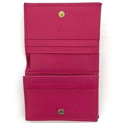 Gucci Bifold Wallet Pink GG Marmont