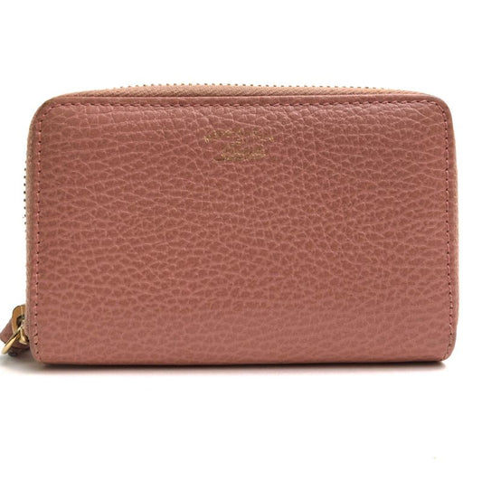 Gucci Wallet Ladies Women Leather Genuine Pink 368877 203887 Swing Coin Case
