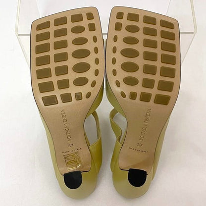 Bottega Veneta Heeled Sandals Ec21730 Yellow Beige