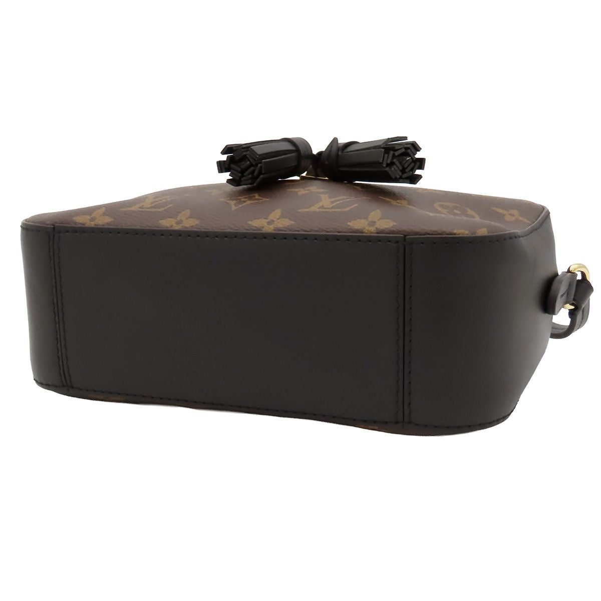 Louis Vuitton Saintonge Brown Noir Monogram Canvas Leather 2-Way Shoulder Bag — view 4