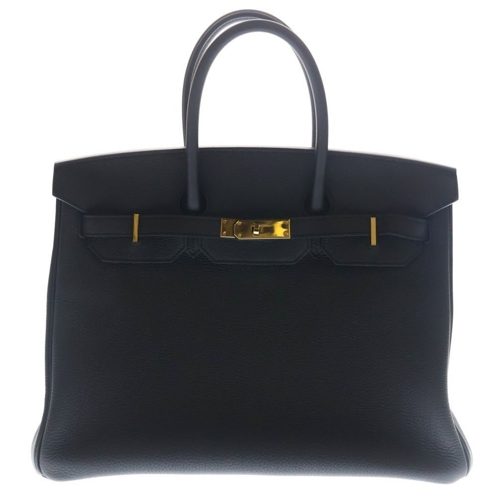Hermes Birkin 35 Handbag Black Togo Gold