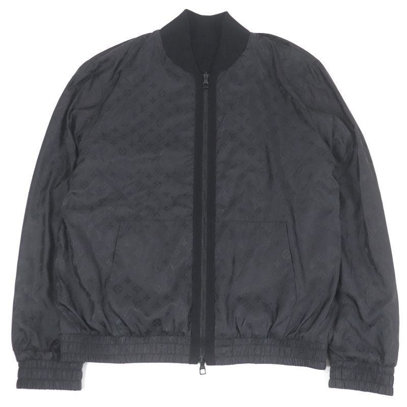 Louis Vuitton 2023 Monogram Reversible WZIP Bomber Jacket Black XL Made In