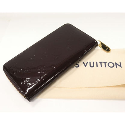 Louis Vuitton Round Zipper Long Wallet With Change Pocket Vernis Amarante Zippy — view 2