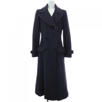 Chanel Vintage Coat Brown 36 Navy