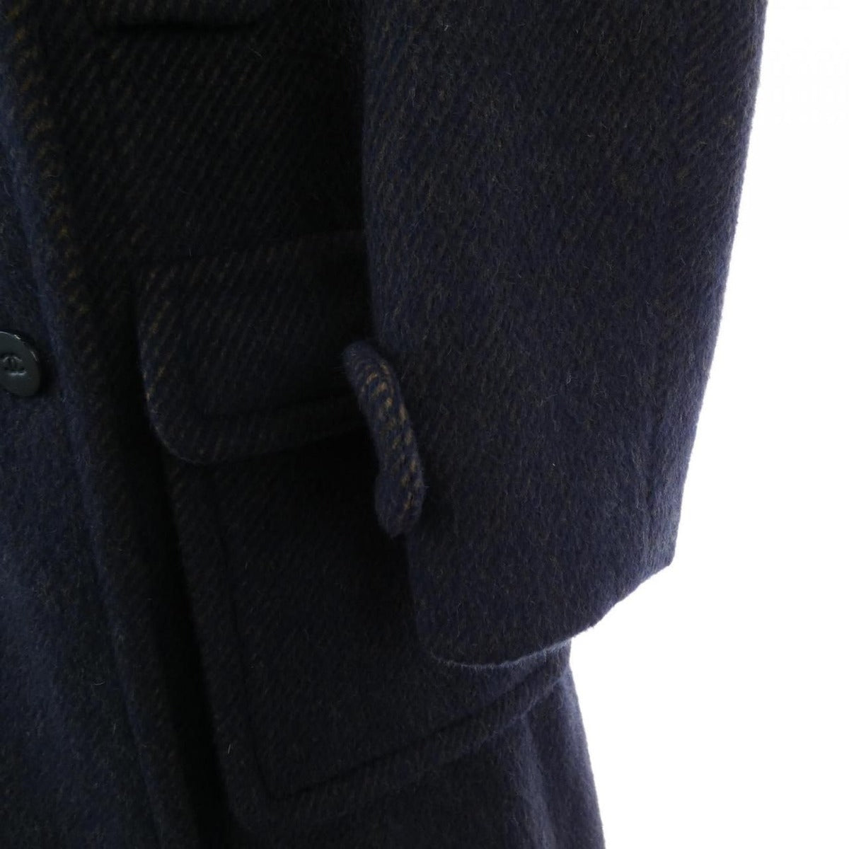 Chanel Vintage Coat Brown 36 Navy — view 6