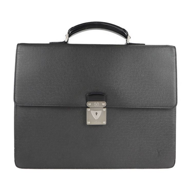 Louis Vuitton Robusto 1 Business Bag Leather Ardoise Black Hardware