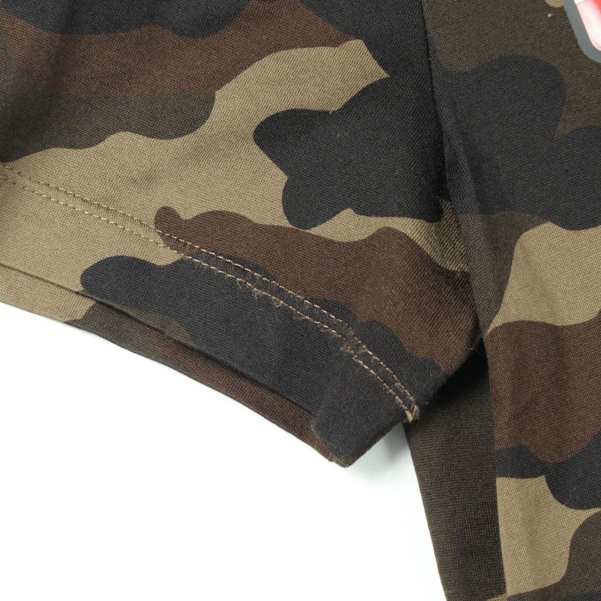 Moncler Short Sleeve T-Shirt Rubber Logo Camouflage Cotton — view 7