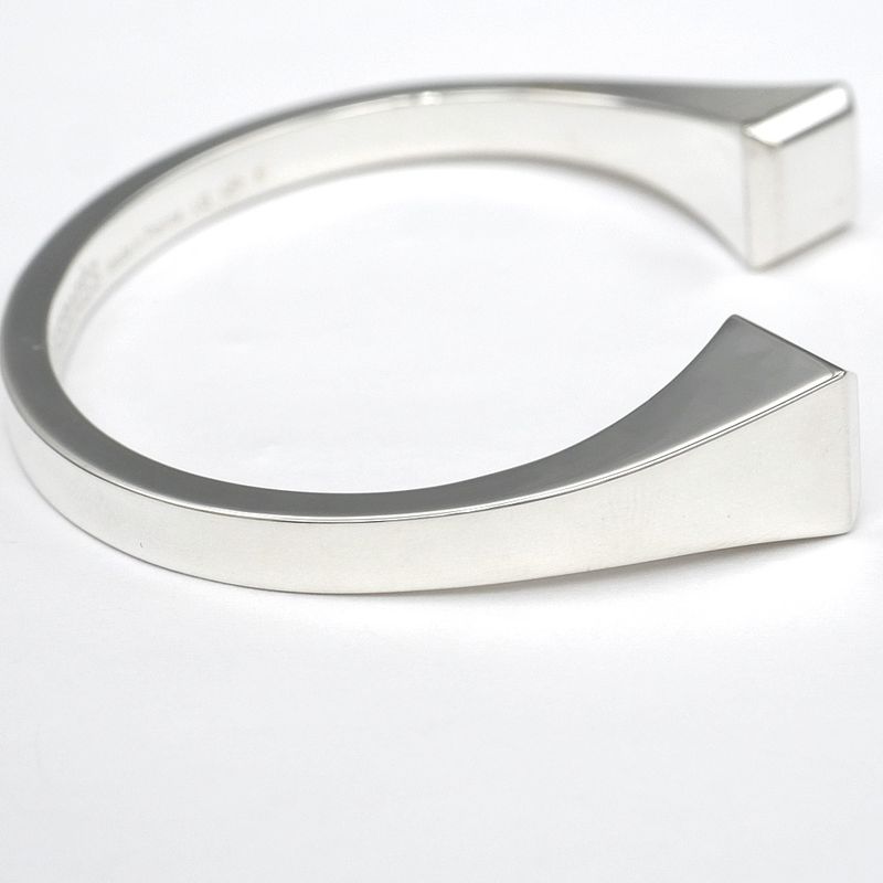 Hermes Bracelet Bangle Cour De Forge LG Ag925 SV Silver - Jewelry -