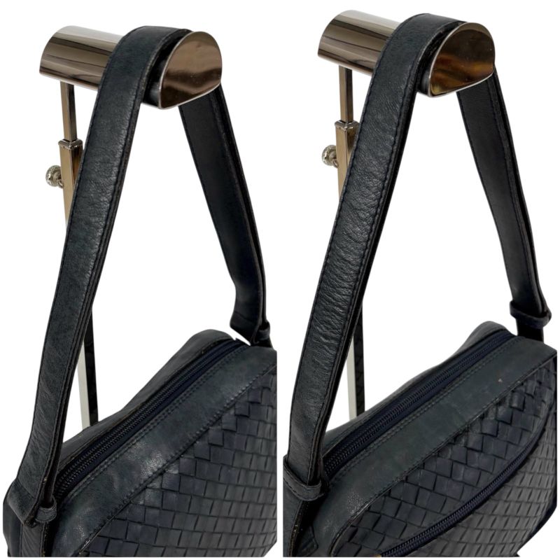 Bottega Veneta One Shoulder Bag Intrecciatoleather Navy Dark Blue 2WAY Hobo Soho